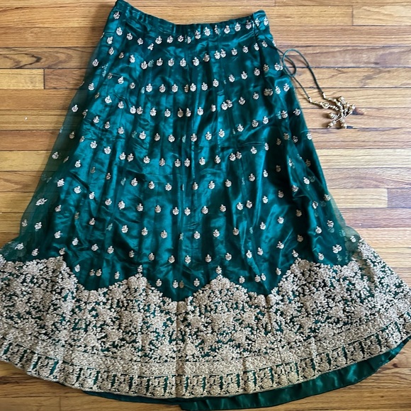 Traditional Indian Bollywood Designer Lehenga Wedding Bridal Dress Lengha Sz::38 - Picture 10 of 14